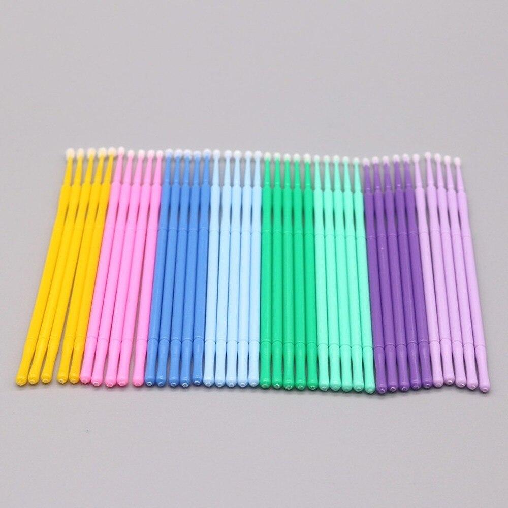 Micro Brush Applicator - 100 шт./лот, микро-кисточки для макияжа, одноразовые
