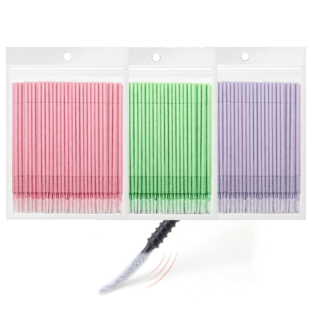 Micro Brush Applicator - 500 шт. аппликаторов для очистки ресниц: