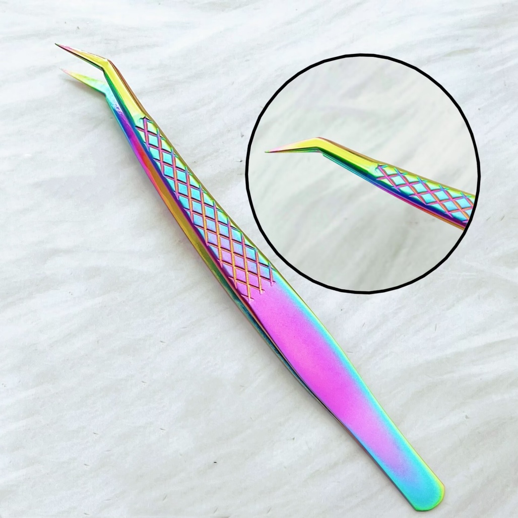 Isolation Tweezer Curved - Профессиональный набор пинцетов для наращивания ресниц
