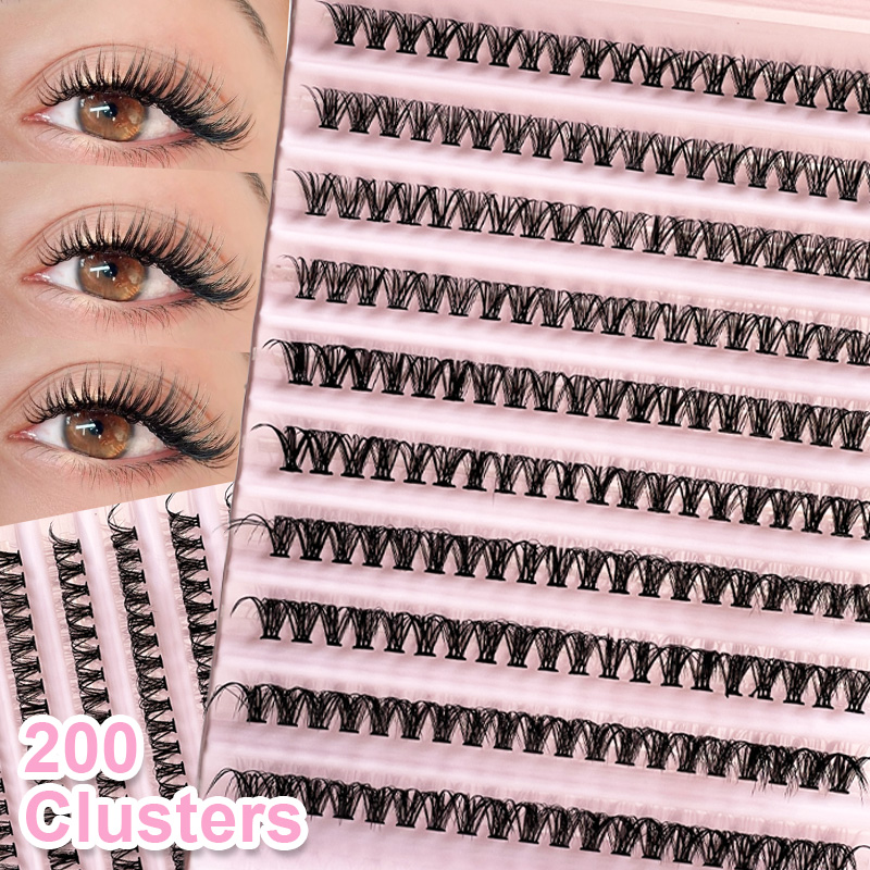 Eyelash Extension Look - Индивидуальные ресницы, пучок ресниц, 8-16 мм,
