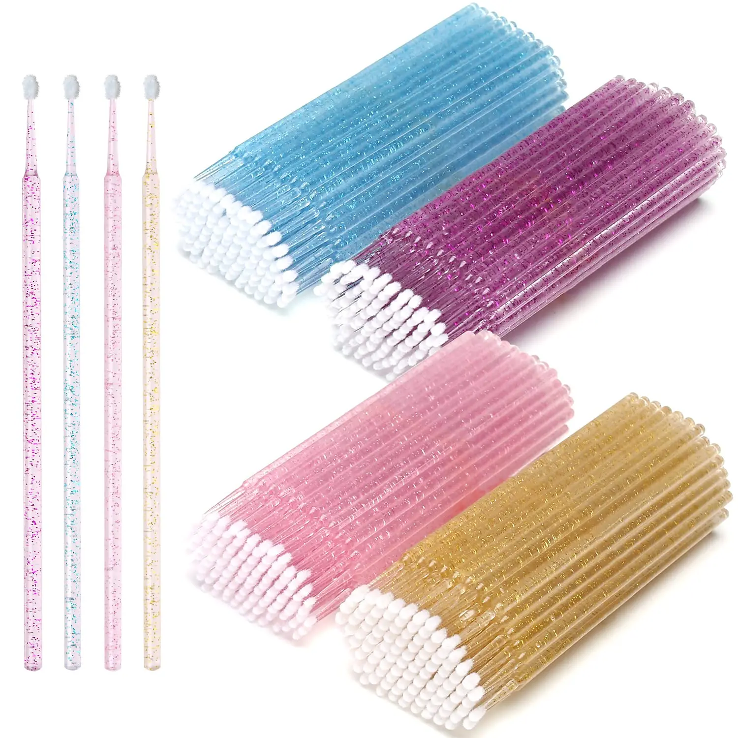 Eyelash Extension Remover - 100 шт./лот, одноразовые щетки для ресниц,