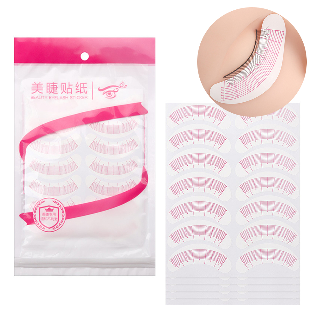 Lash Mapping Sticker - 70 пар, фотография ресниц