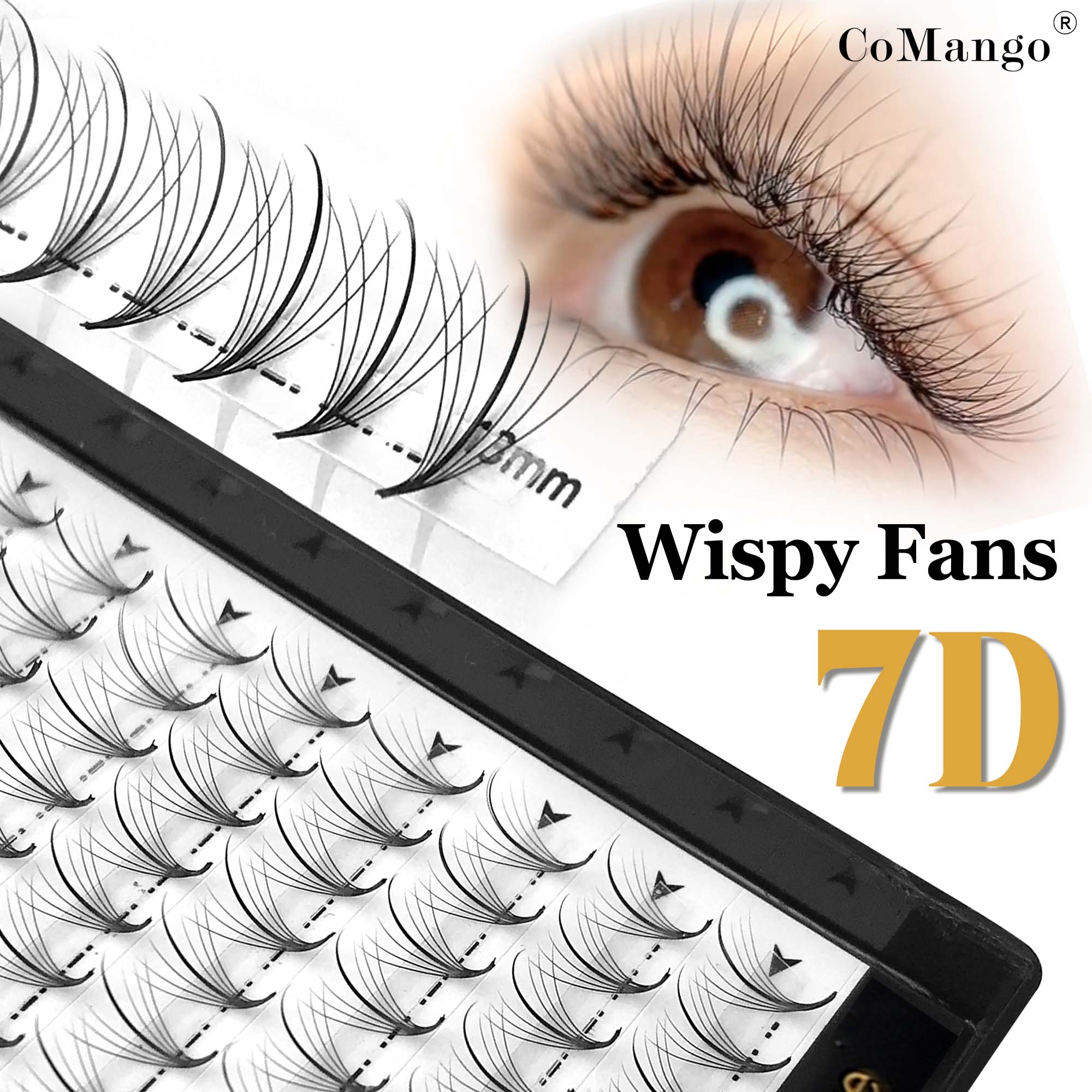 Eyelash Extension Hybrid - Новый 7D 120Fans Wispy Готовые веера