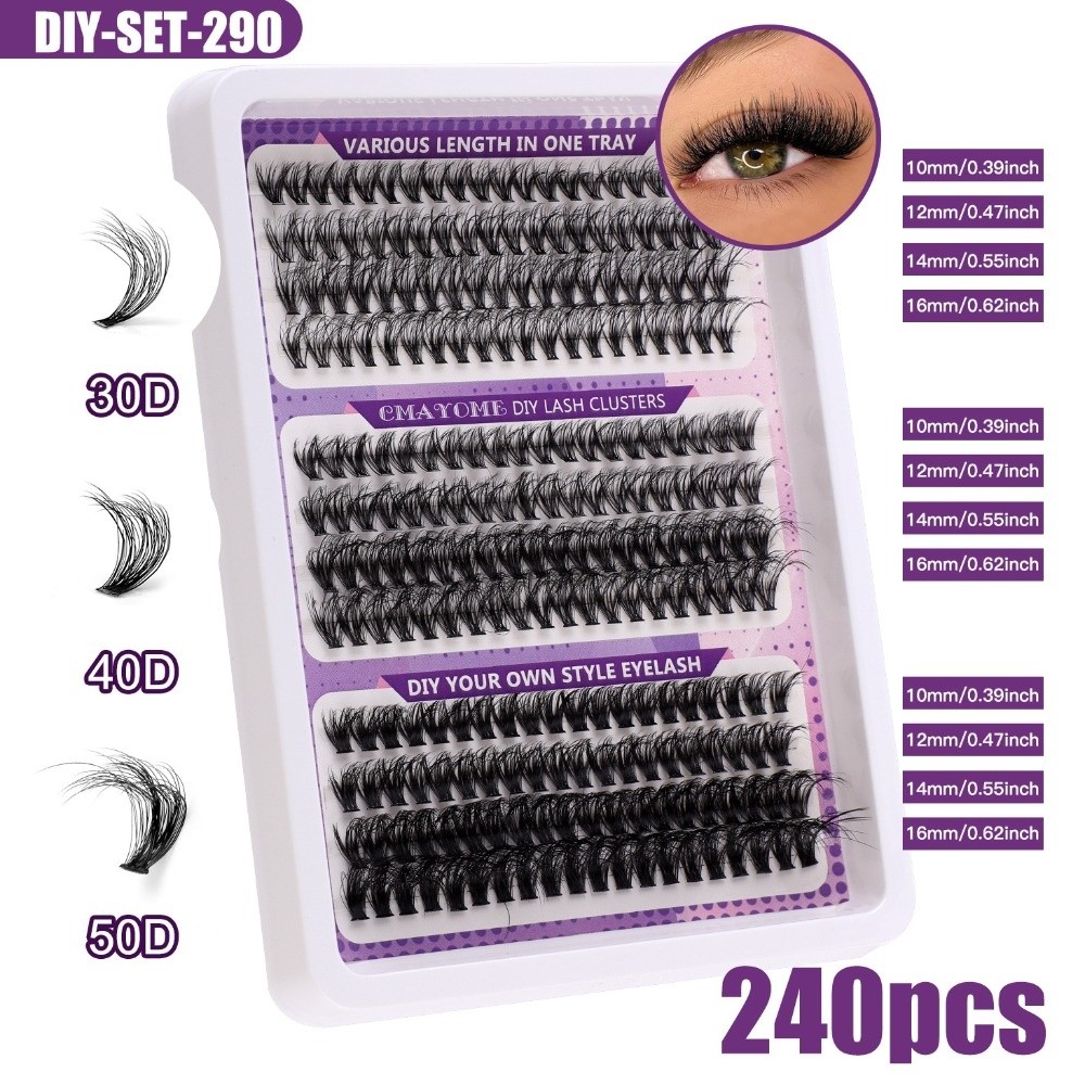 Eyelash Extension Look - Натуральные накладные ресницы в стиле Wispy: