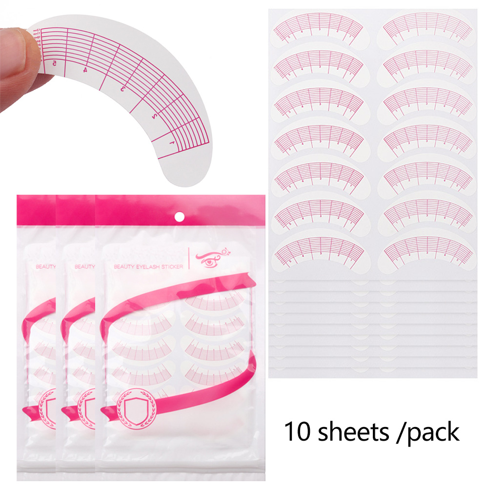 Lash Mapping Sticker - Набор из 2/5 упаковок: Наклейки для