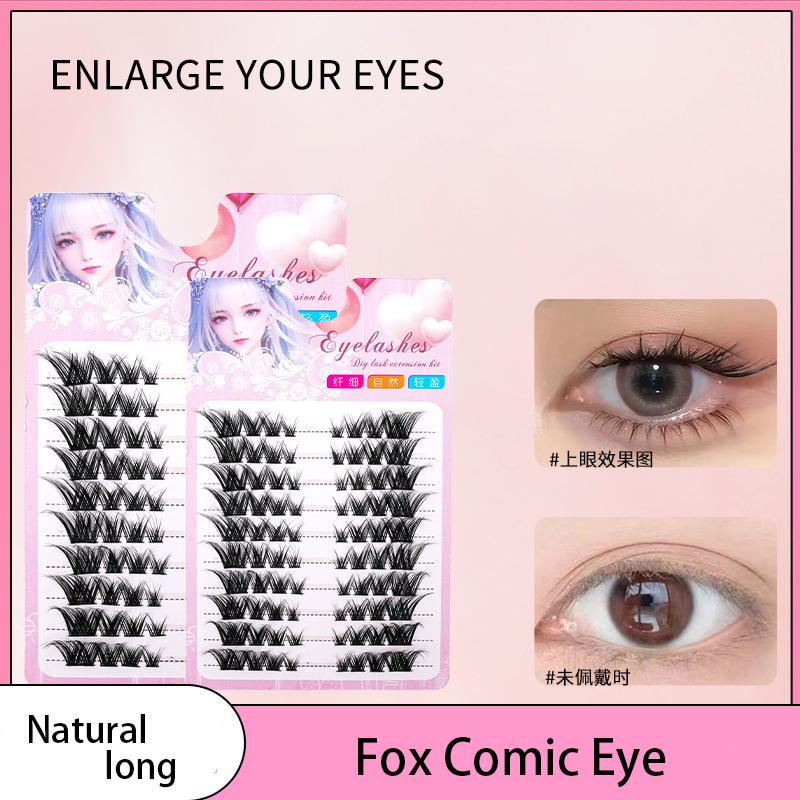 80% одиночные кластеры, косые  – обзор и цена Eyelash Extension Hybrid