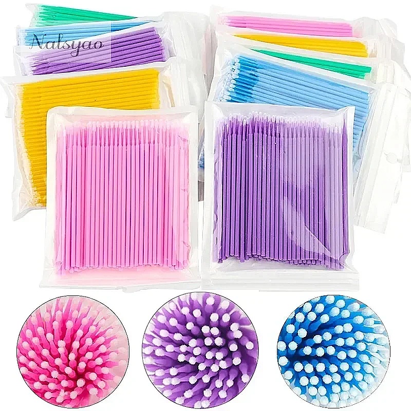 100 шт. микро-ватных палочек д – обзор и цена Eyelash Extension Remover
