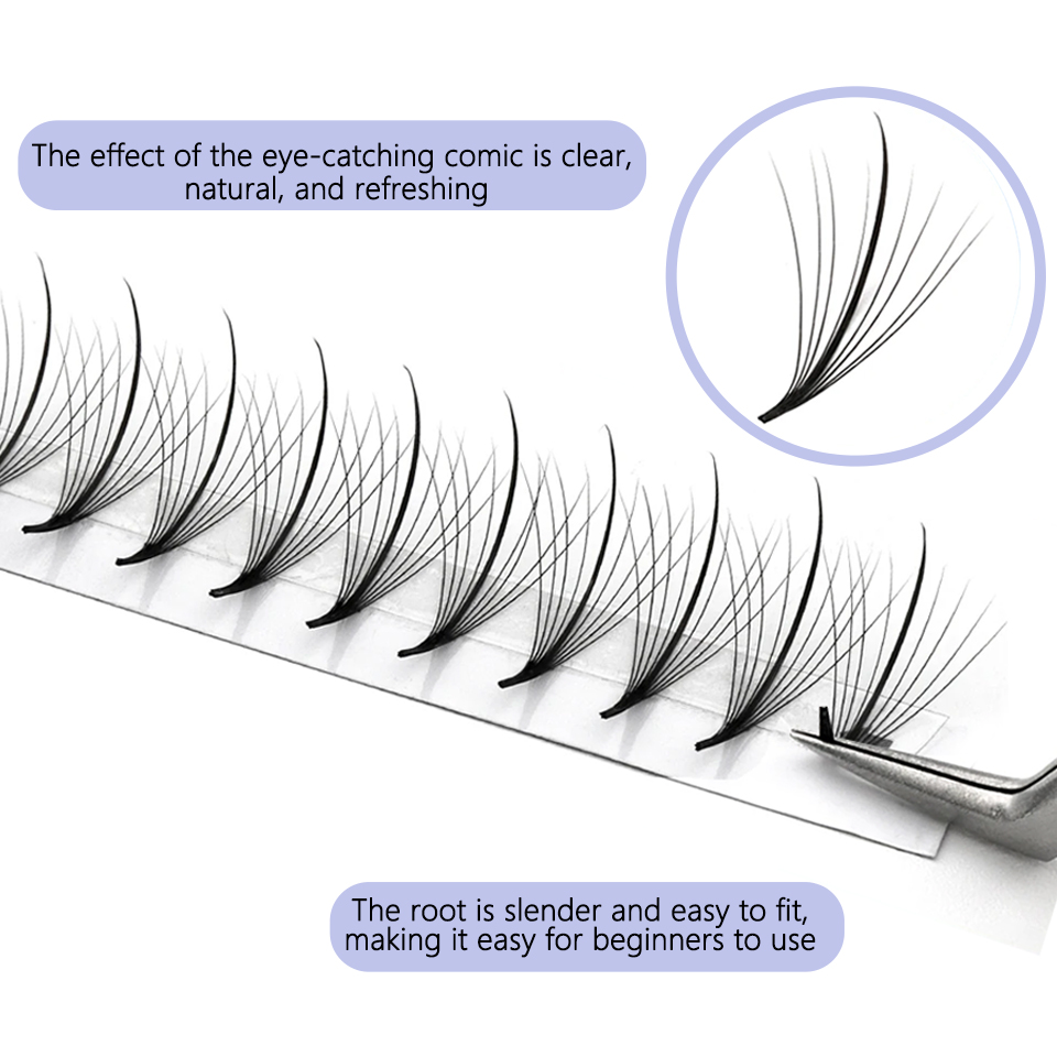 AGUUD 3D 5D 7D 9D Wispy Готовы – обзор и цена Eyelash Extension Hybrid
