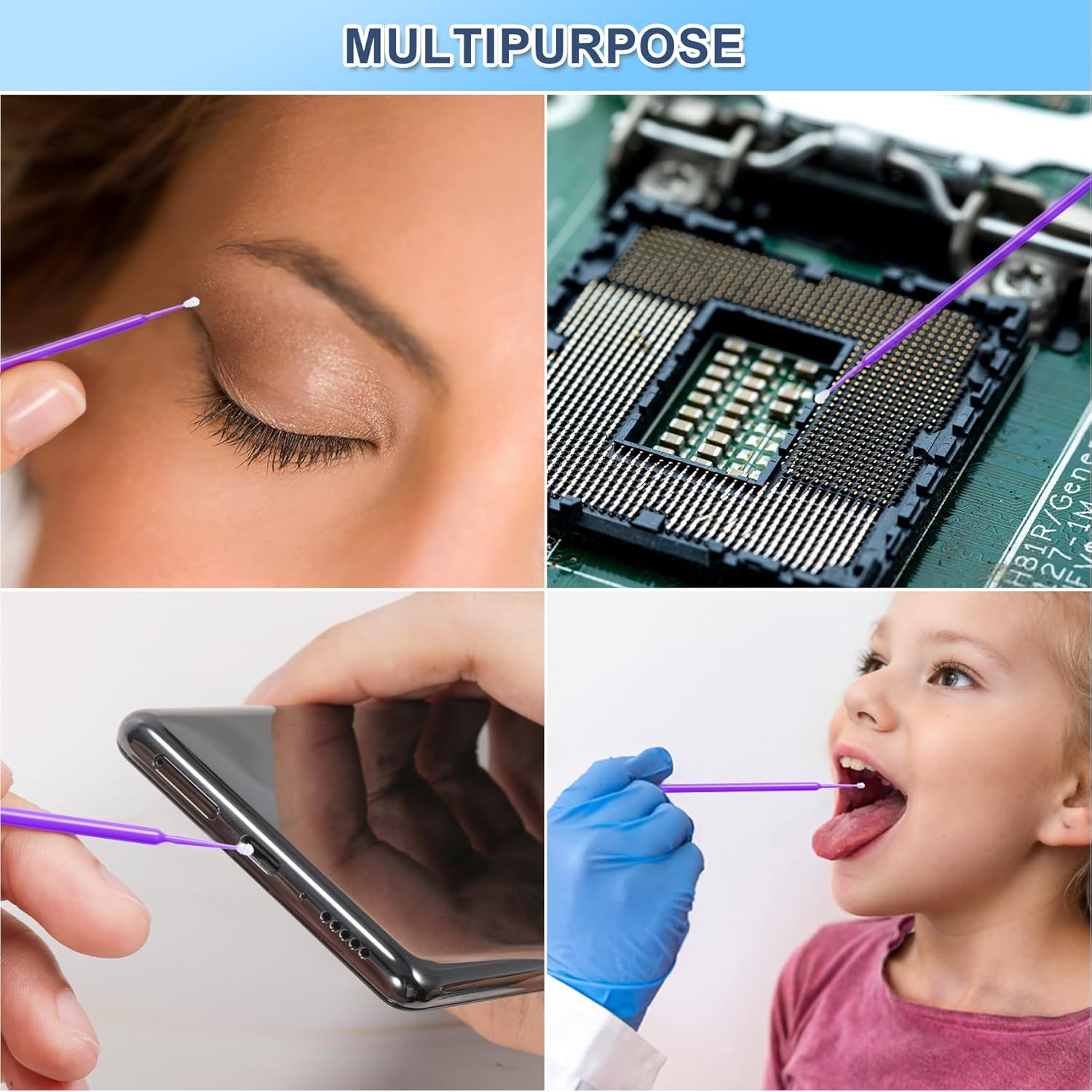 Микро тампоны для наращивания  – обзор и цена Micro Brush Applicator