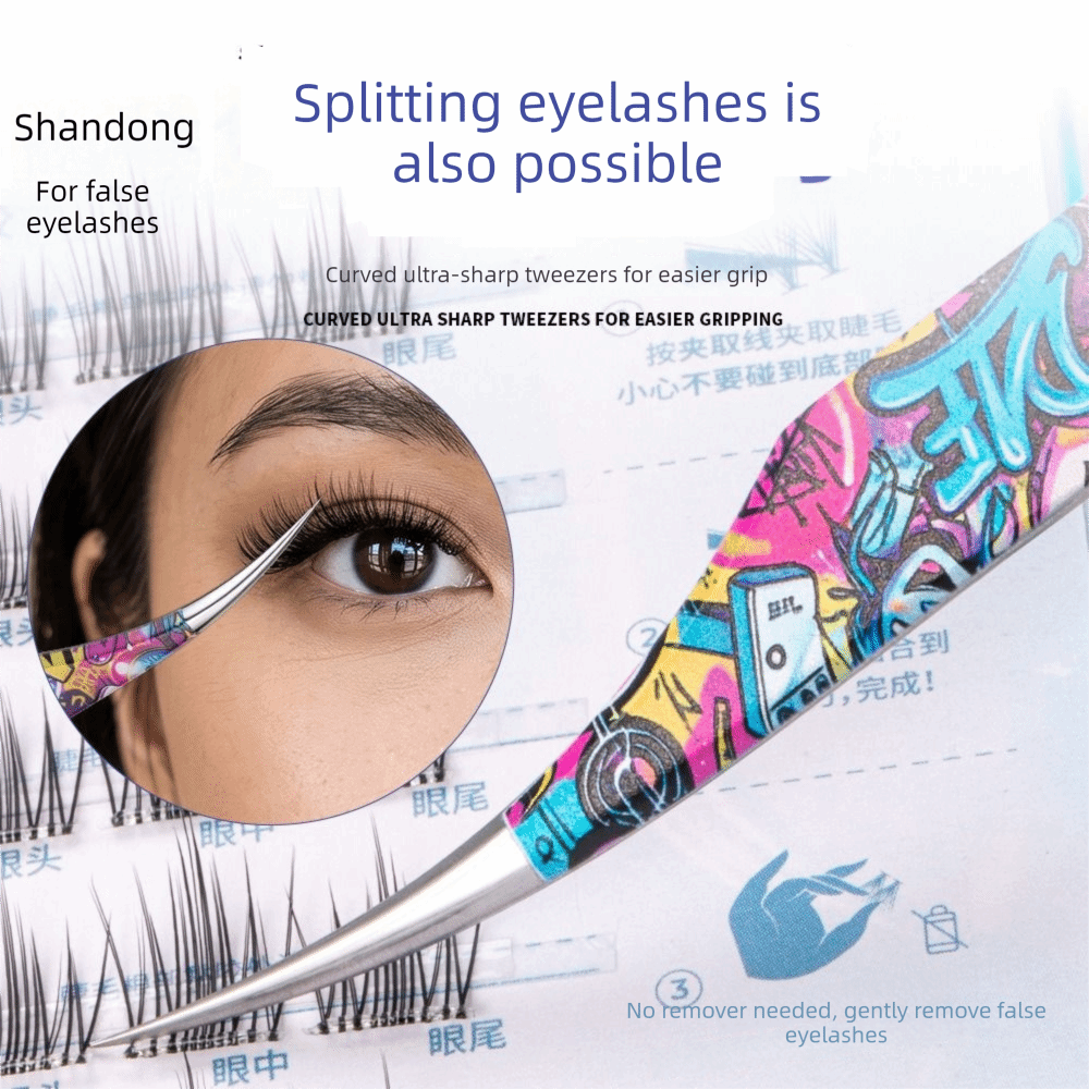 Металлические изогнутые пинцет – обзор и цена Lash Mapping Sticker