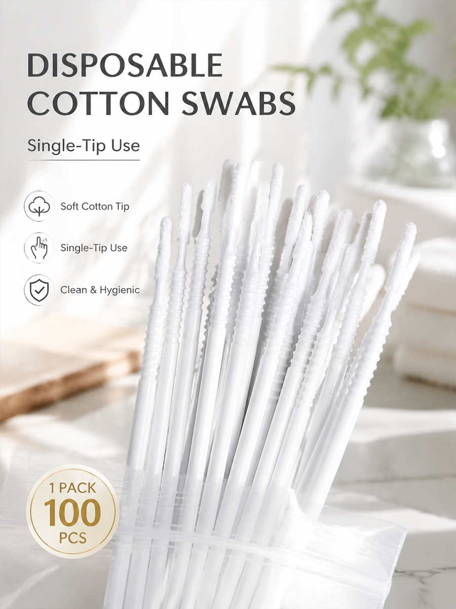 Одноразовые длинные ватные пал – обзор и цена Eyelash Extension Remover