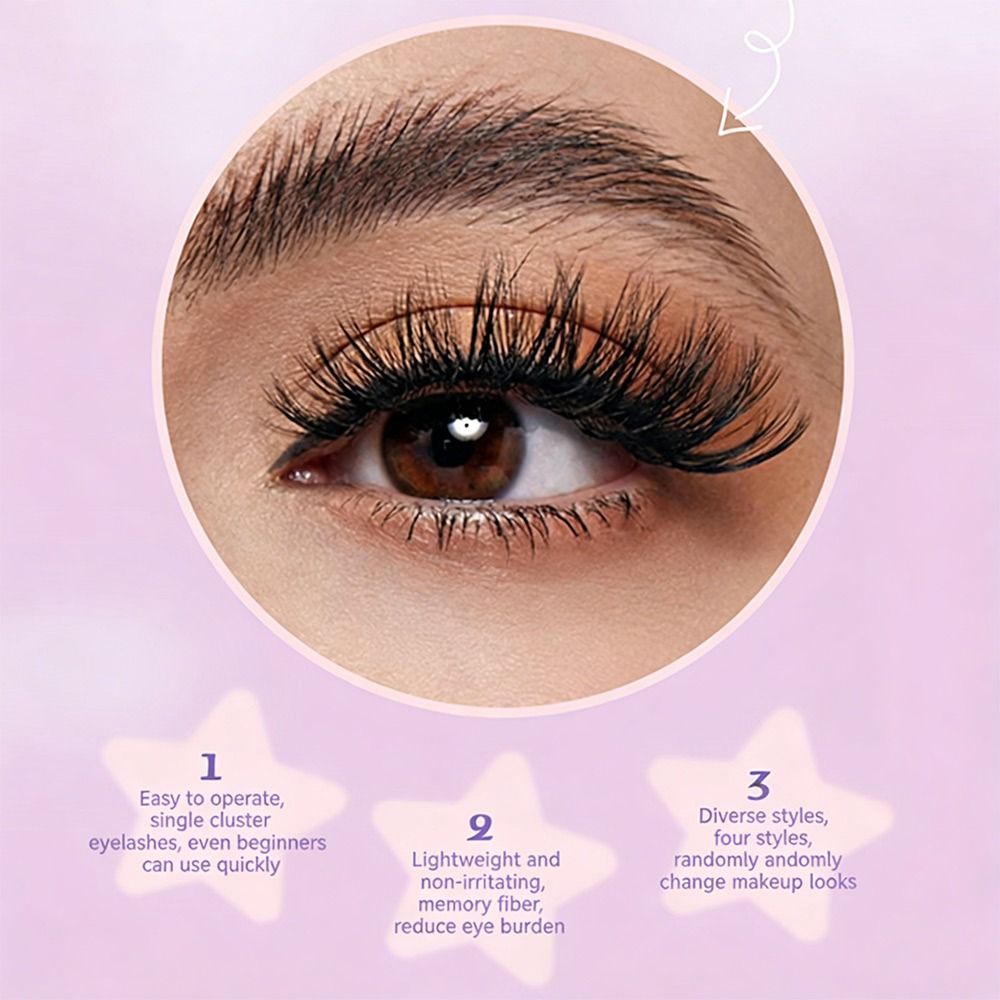 12 рядов накладных ресниц с ес – обзор и цена Eyelash Extension Look