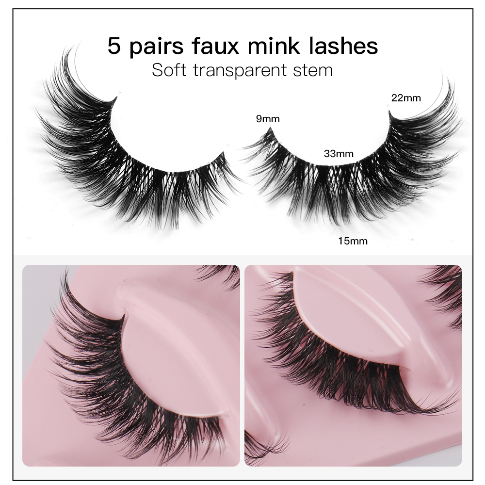 5 пар накладных ресниц «кошачи – обзор и цена Eyelash Extension Cat Eye