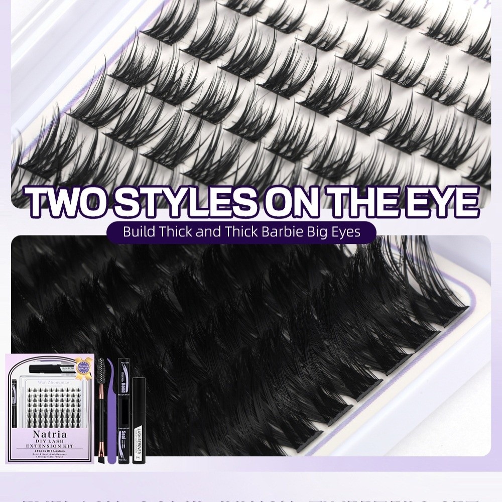 Накладные ресницы длиной 8-18  – обзор и цена Eyelash Extension Look