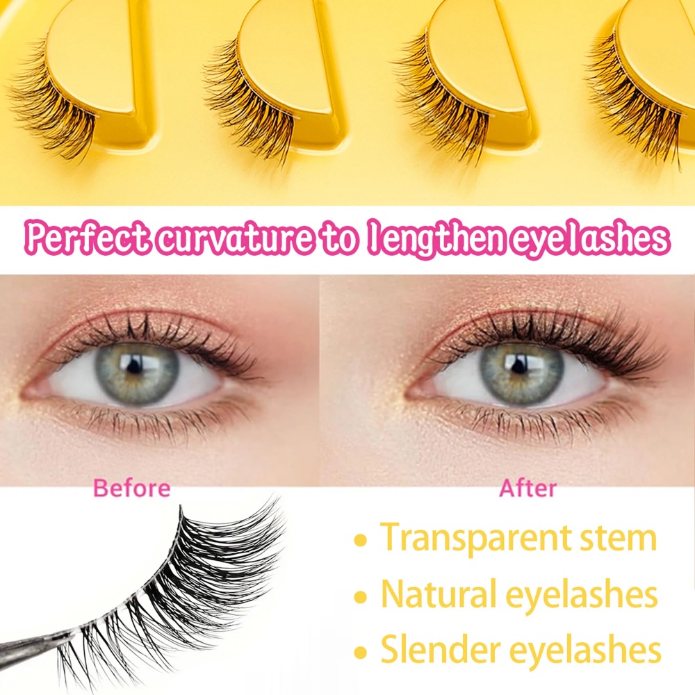 Натуральные накладные ресницы  – обзор и цена Eyelash Extension Cat Eye