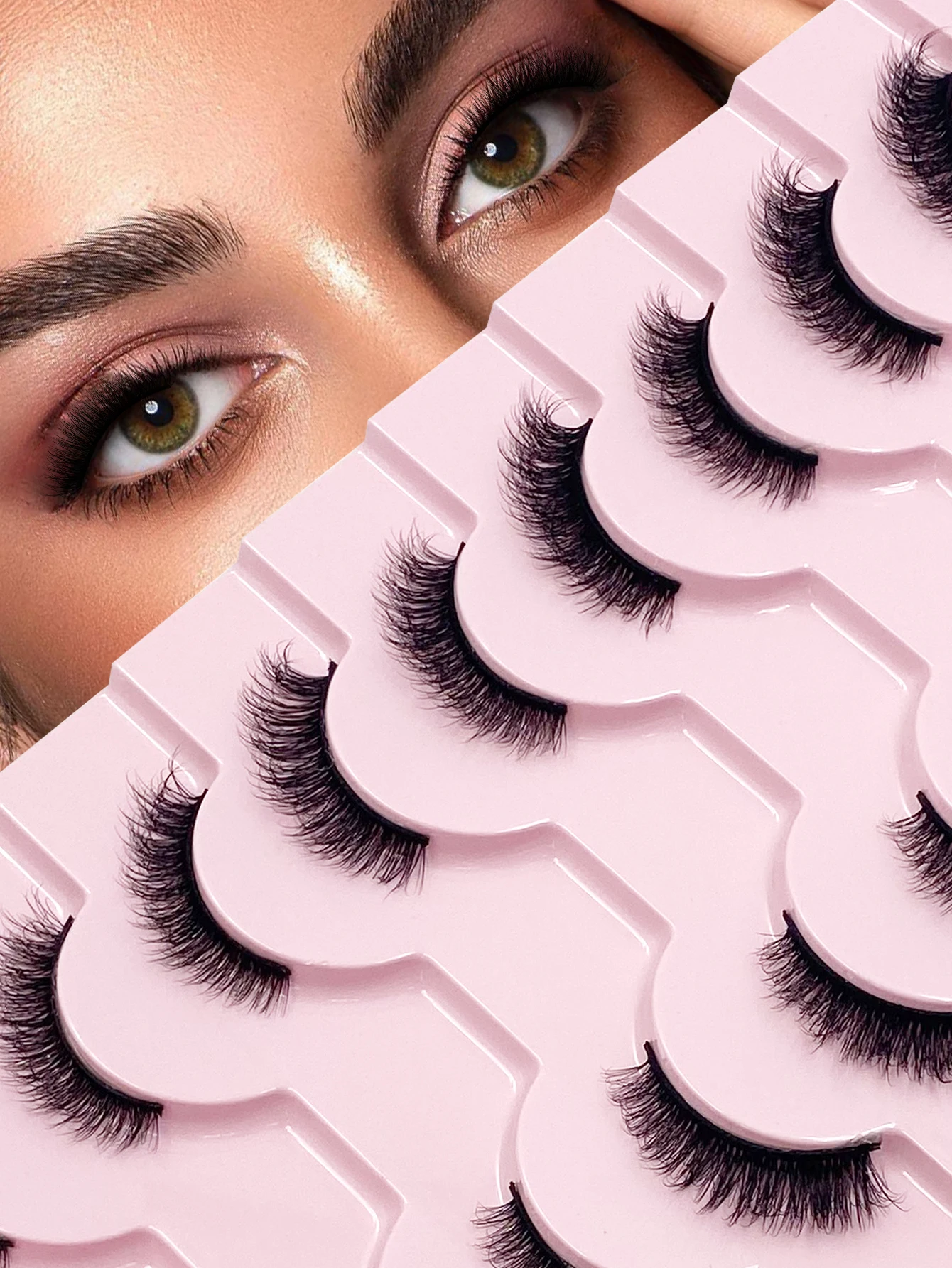 Половина ресниц, 10 пар, мягки – обзор и цена Eyelash Extension Cat Eye