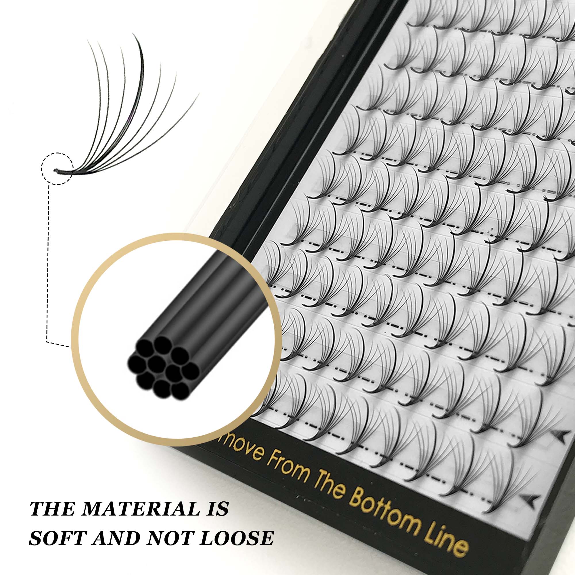 Новый 7D 120Fans Wispy Готовые – обзор и цена Eyelash Extension Hybrid