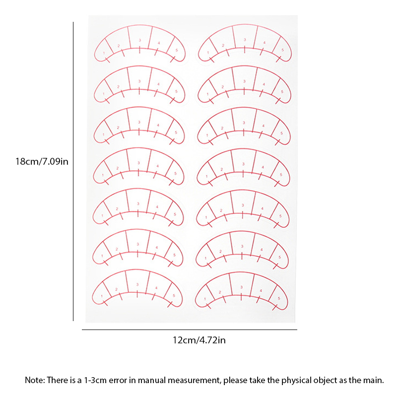 70/140 пар наклеек для картиро – обзор и цена Lash Mapping Sticker