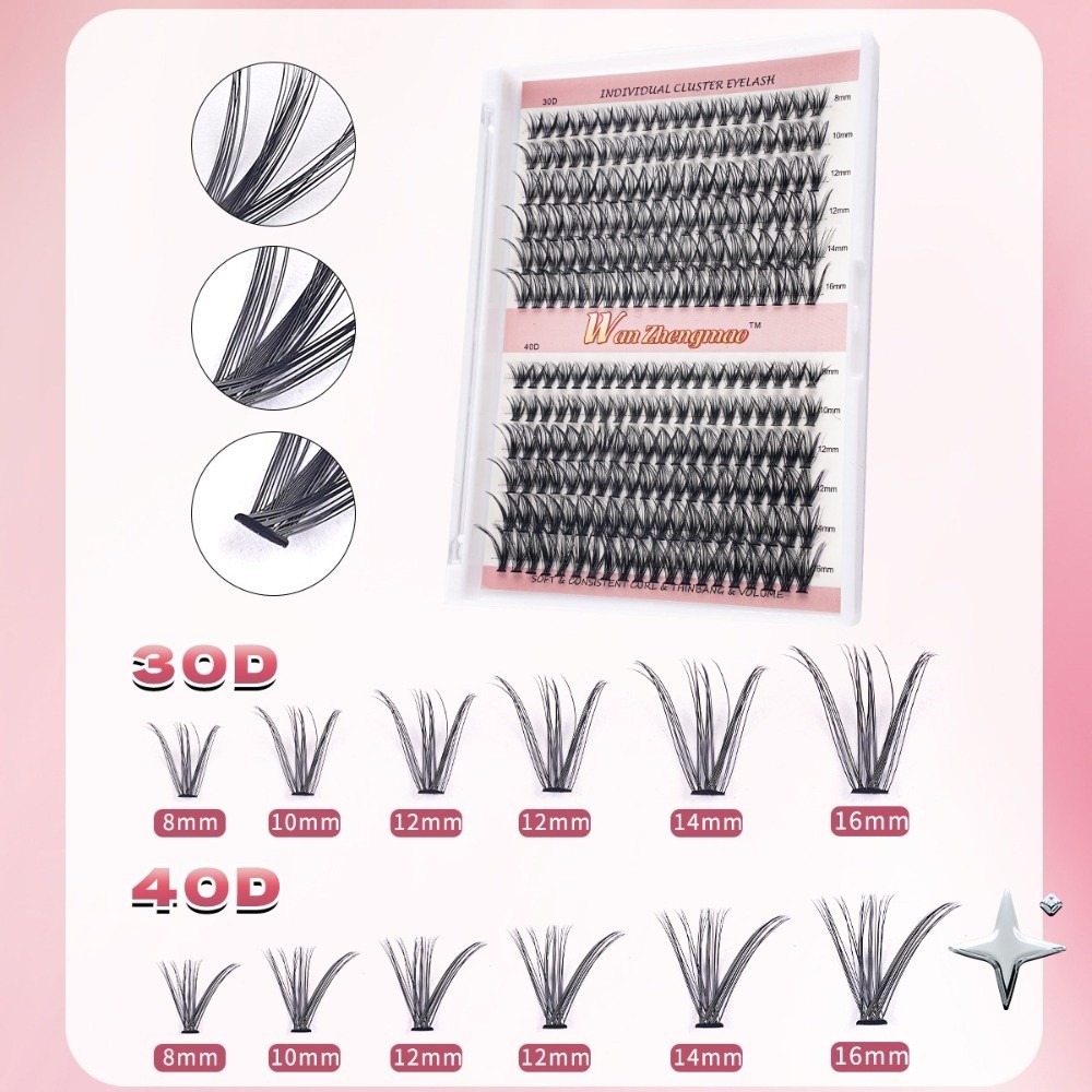 Накладные ресницы 8-16 мм для  – обзор и цена Eyelash Extension Look