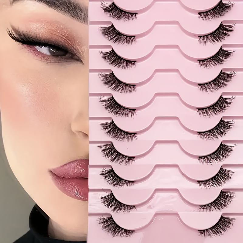 10 пар натуральных пушистых по – обзор и цена Eyelash Extension Cat Eye