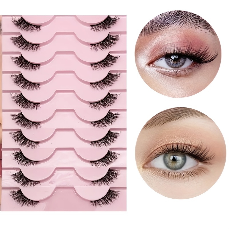 10 пар натуральных пушистых по – обзор и цена Eyelash Extension Cat Eye