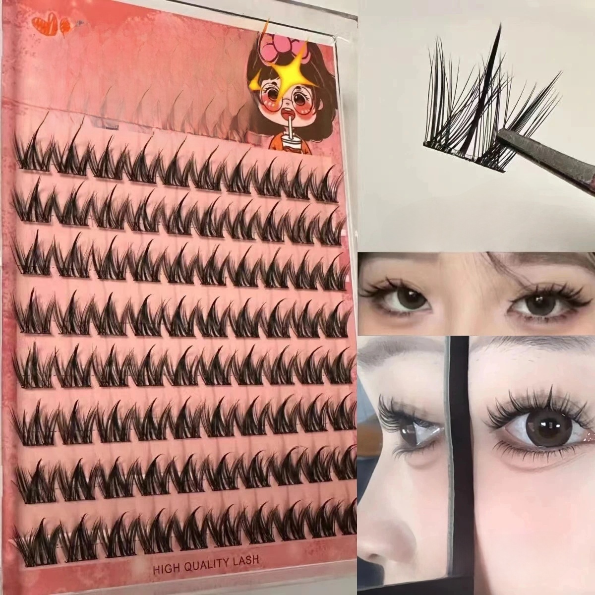 100 шт. натуральных самоклеящи – обзор и цена Eyelash Extension No 11